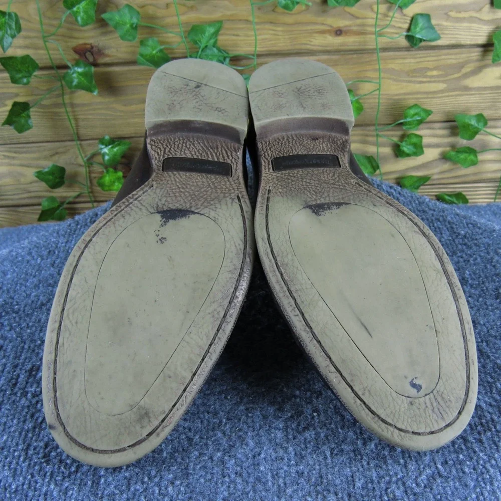Robert Wayne Utah‎ Brown Leather Oxford Shoes Men 11D Dress Casual Lace-Up